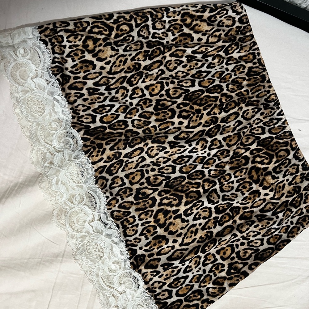 Victoria's Secret Gray Leopard Print Skirt